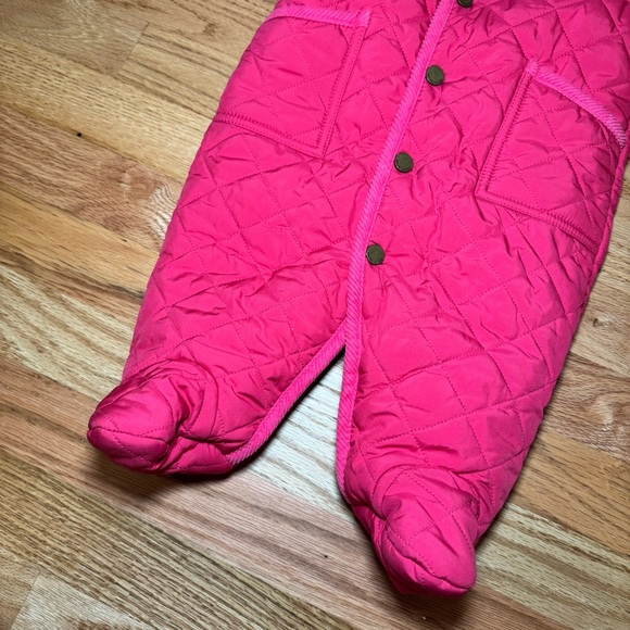 3M Girl’s Ralph Lauren Quilted Fleece Lined Snowsuit - Picture 4 of 9